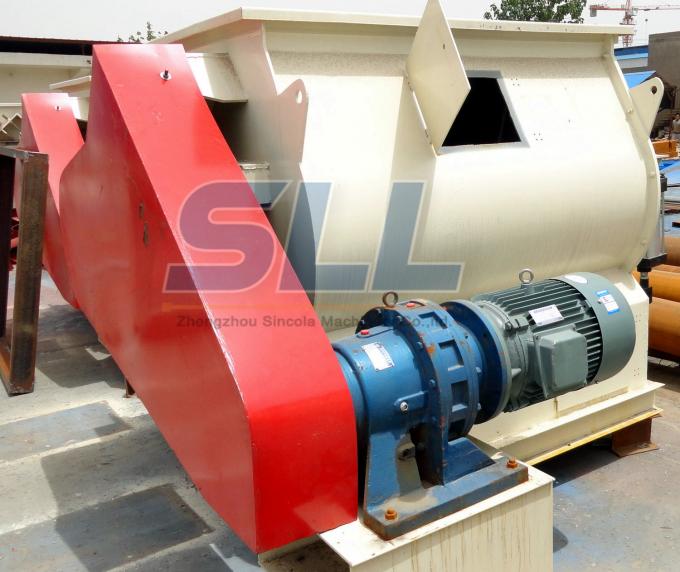 Double Shaft Paddle Dry Mixer Machine 2m3 Capacity With 10mm Blade
