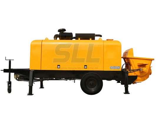 China Hydraulic Secondary Constructional Portable Concrete Pump 30mm Max Aggregate Size supplier