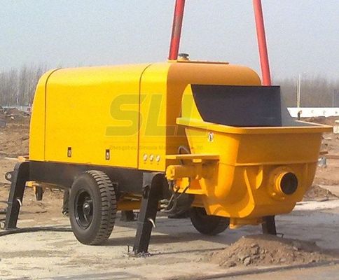 China Mortar Transfers Small Concrete Pump , Small Cement Pump For Construction Projects supplier