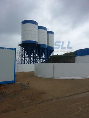 China Sincola Cement Storage Silo 100T Large Capacity With Customized Color supplier