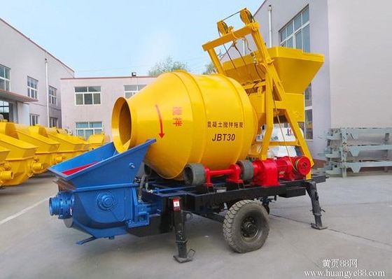 China High Efficiency Portable Concrete Pump 40m3/Hr With 4 Hydraulic Control Supporting Legs supplier
