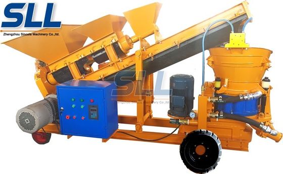 China Self Loading Dry Shotcrete Machine Coal Mining Equipment 5.5kw Power supplier