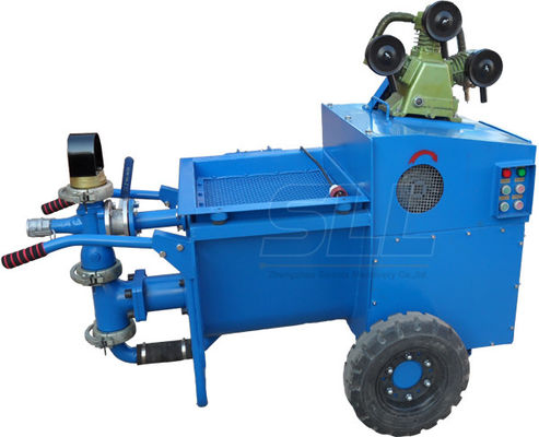 China Electric Mini Piston Cement Mortar Pump Machine 4Mpa Pressure For Road And Bridge supplier