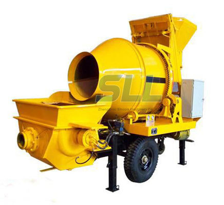China JBT30 Electric Concrete Mixer Machine With Pump Machine 100m Delivery Pipe supplier