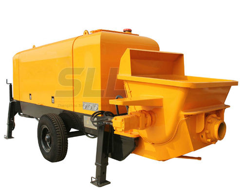 China Mini Hydraulic Concrete Mixer Pump , Trailer Mounted Electric Concrete Pump supplier