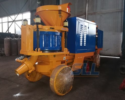 China Road Slope Protection Mini Concrete Pump , 7-9m3/H Concrete Spraying Machine supplier