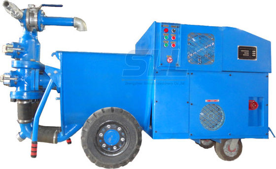 Electric Mini Piston Cement Mortar Pump Machine 4Mpa Pressure For Road And Bridge supplier