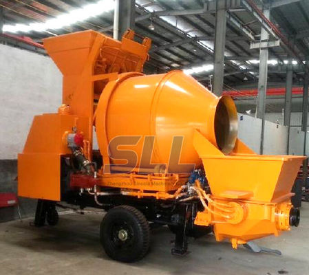 JBT30 Electric Concrete Mixer Machine With Pump Machine 100m Delivery Pipe supplier