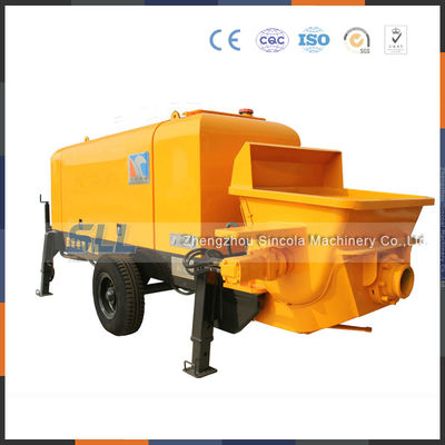 Mini Hydraulic Concrete Mixer Pump , Trailer Mounted Electric Concrete Pump supplier