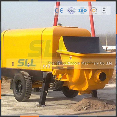 Diesel Power Hydraulic Concrete Pump , 90m3/H High Pressure Concrete Pump supplier