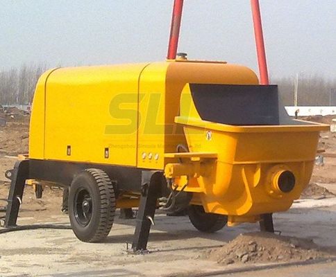 Mortar Transfers Small Concrete Pump , Small Cement Pump For Construction Projects supplier