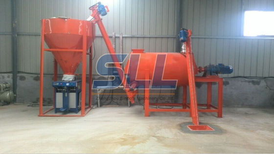 Total Capacity 1-2t/H Dry Mix Mortar Mixer , High Efficiency Dry Mortar Machine supplier