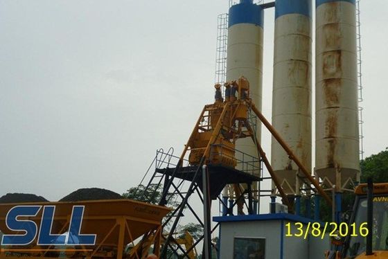 300 Ton Bulk Storage Silos , Lime Storage Silo For Concrete Mixing Plant supplier