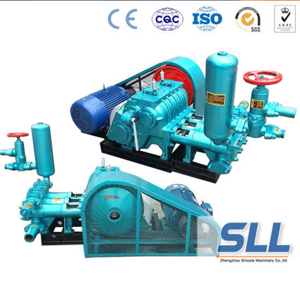 Horizontal Drill Rig Concrete Grout Pump , SBW Triplex Plunger Electric Cement Grout Pump supplier