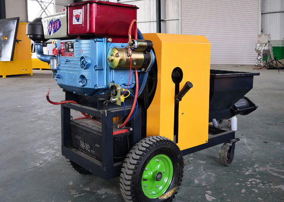 Diesel Mortar Spraying Machine / Cement Plaster Spray Machine With Wide Application supplier